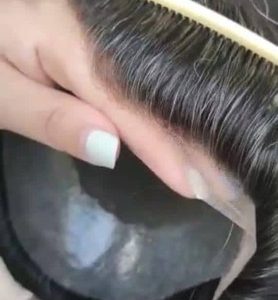 مردانه لس آنجلس طبیعی پروتز مو بالای سر مردانه (کد:1004)