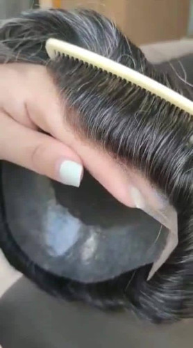 مردانه لس آنجلس طبیعی پروتز مو بالای سر مردانه (کد:1004)