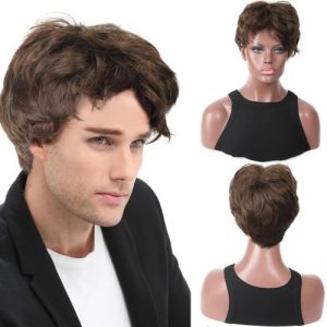 کلاه گیس تمام سرمردانه طبیعی کد9019